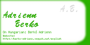 adrienn berko business card